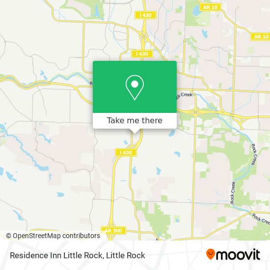 Residence Inn Little Rock map
