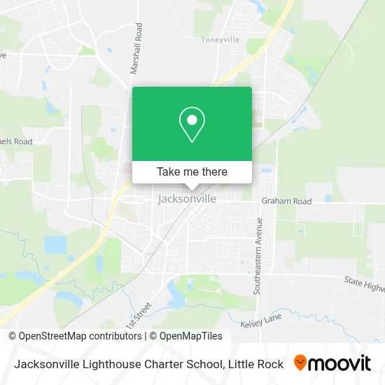 Jacksonville Lighthouse Charter School map
