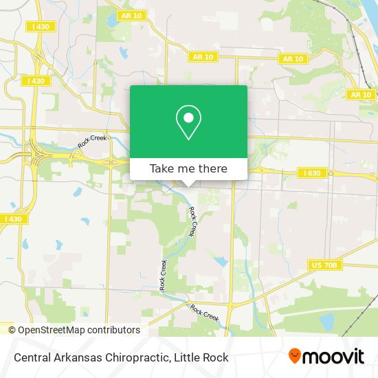 Central Arkansas Chiropractic map