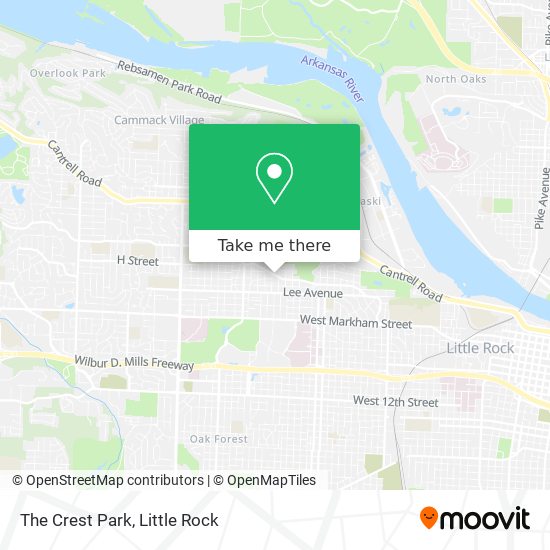 Mapa de The Crest Park