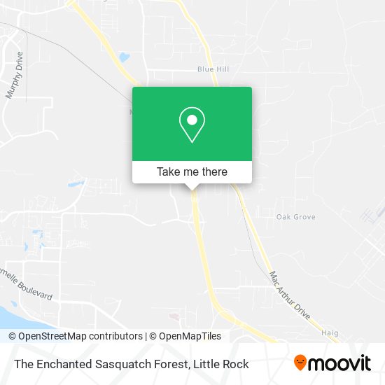 The Enchanted Sasquatch Forest map