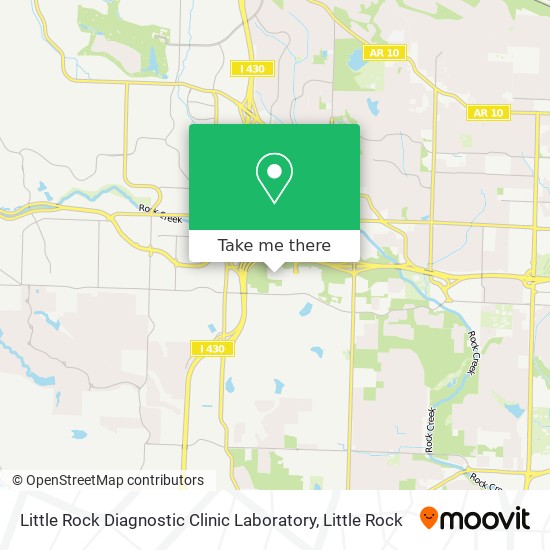Little Rock Diagnostic Clinic Laboratory map