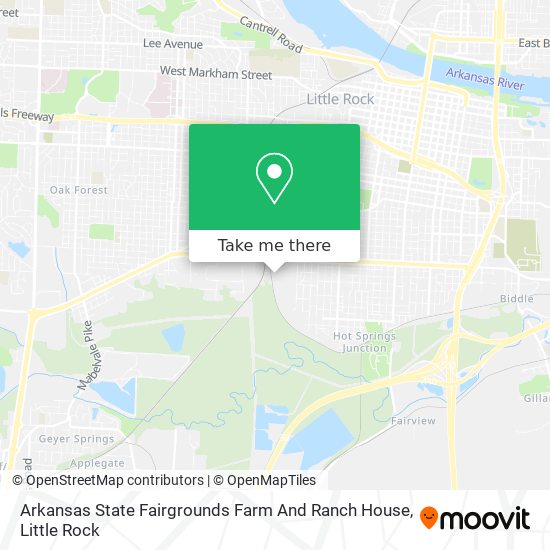 Arkansas State Fairgrounds Farm And Ranch House map