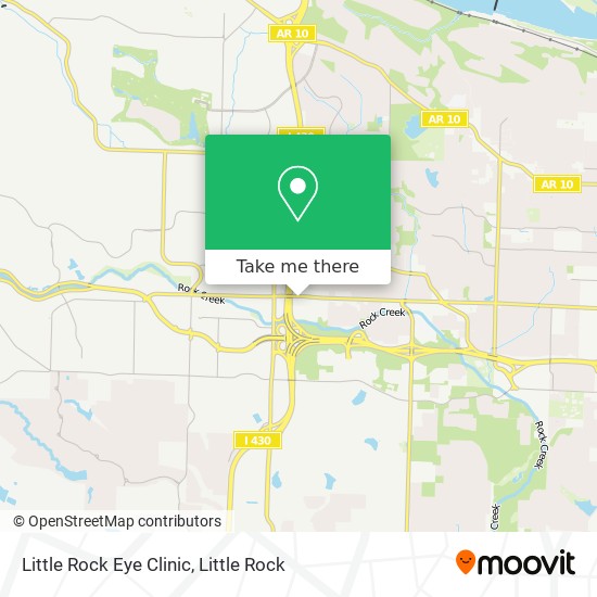 Little Rock Eye Clinic map