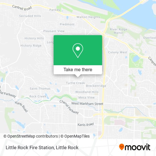 Mapa de Little Rock Fire Station