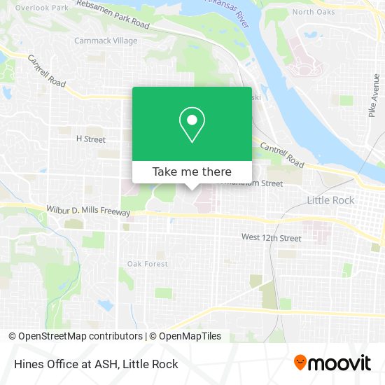 Mapa de Hines Office at ASH