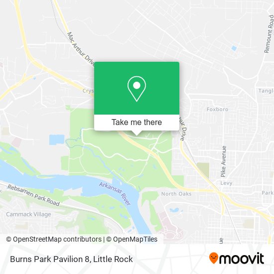 Burns Park Pavilion 8 map