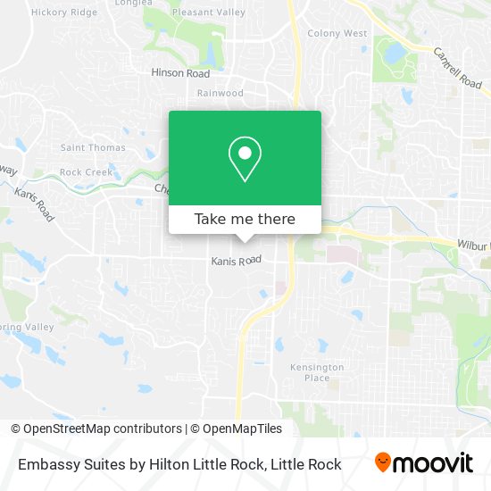 Embassy Suites by Hilton Little Rock map