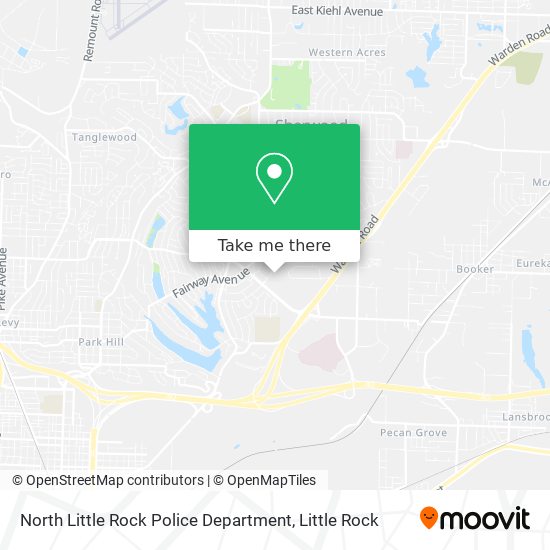 Mapa de North Little Rock Police Department