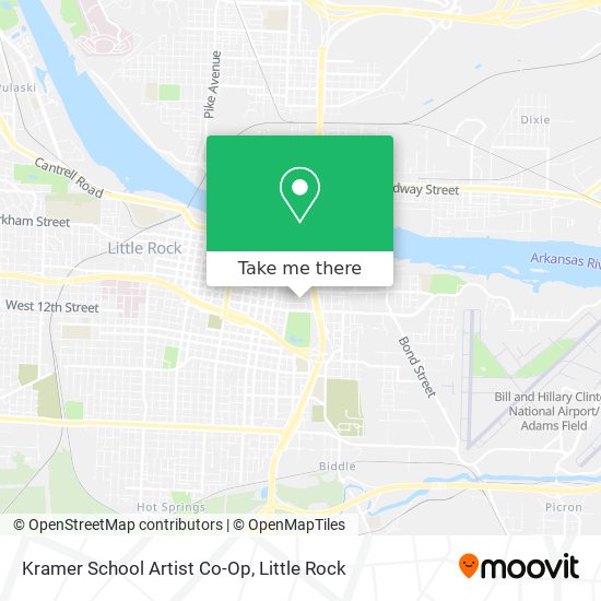 Kramer School Artist Co-Op map