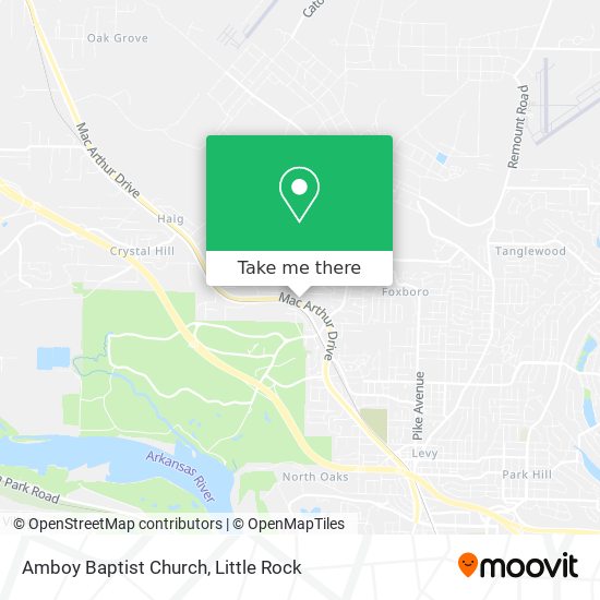 Amboy Baptist Church map