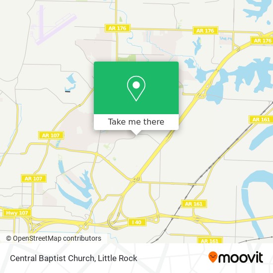 Mapa de Central Baptist Church