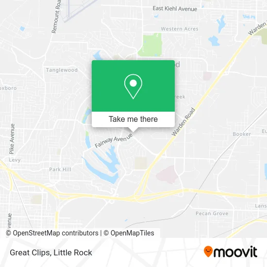 Great Clips map