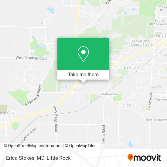 Erica Stokes, MD map
