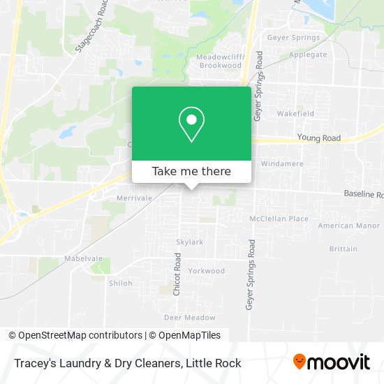 Mapa de Tracey's Laundry & Dry Cleaners