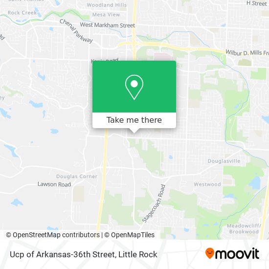 Mapa de Ucp of Arkansas-36th Street