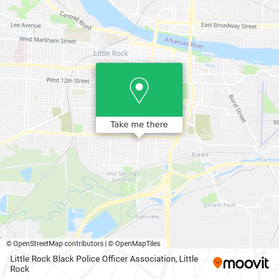 Mapa de Little Rock Black Police Officer Association