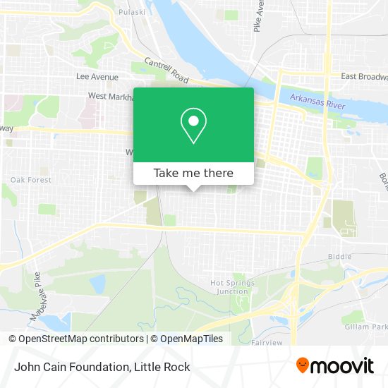 John Cain Foundation map