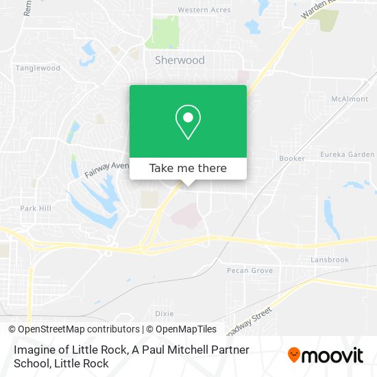 Mapa de Imagine of Little Rock, A Paul Mitchell Partner School
