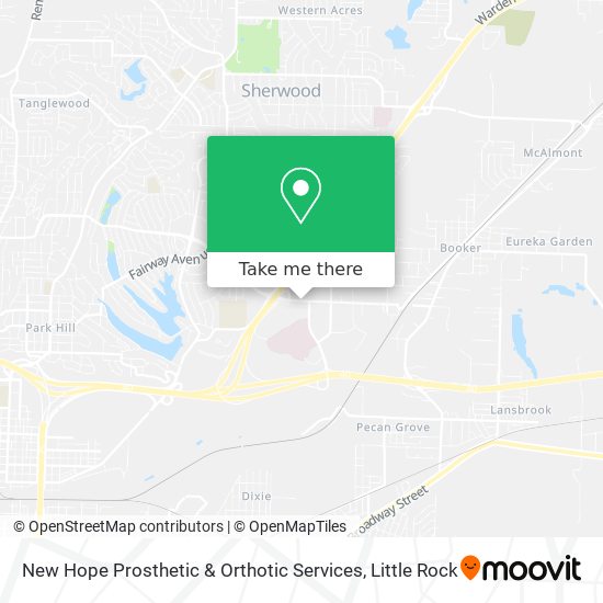 Mapa de New Hope Prosthetic & Orthotic Services