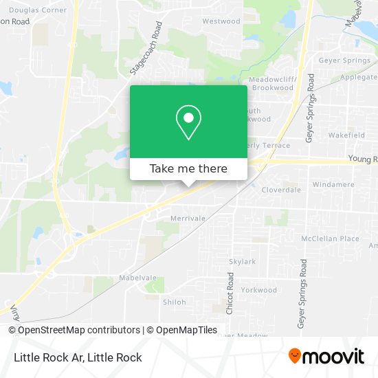 Mapa de Little Rock Ar