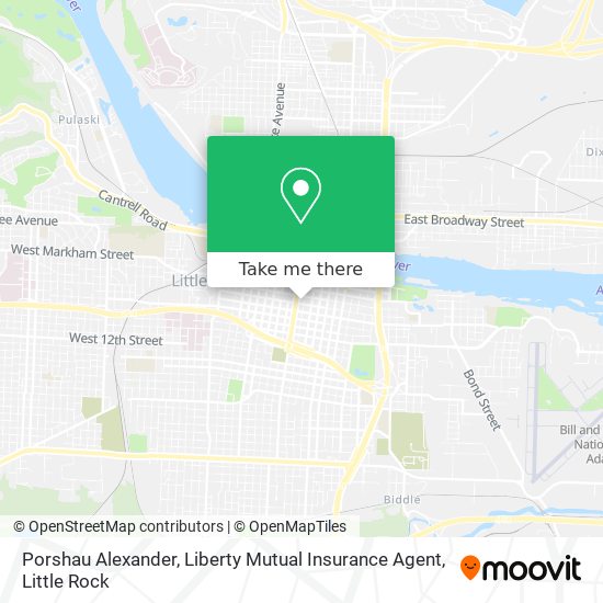 Porshau Alexander, Liberty Mutual Insurance Agent map