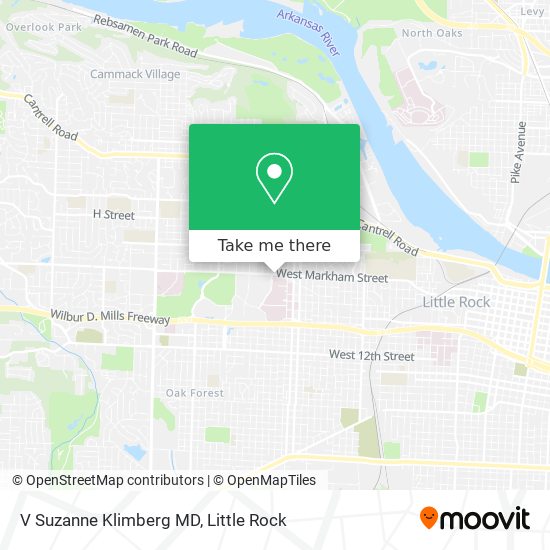 V Suzanne Klimberg MD map