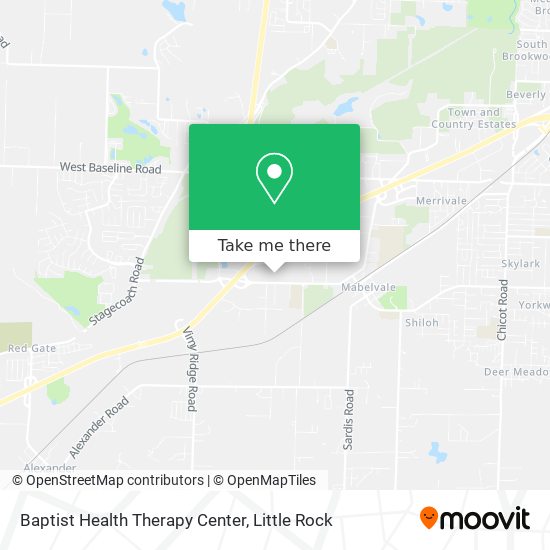 Baptist Health Therapy Center map