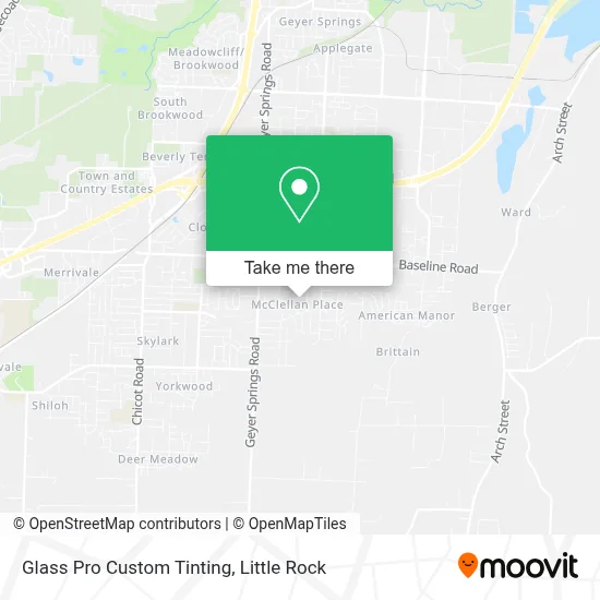 Glass Pro Custom Tinting map