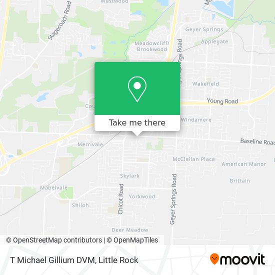 Mapa de T Michael Gillium DVM