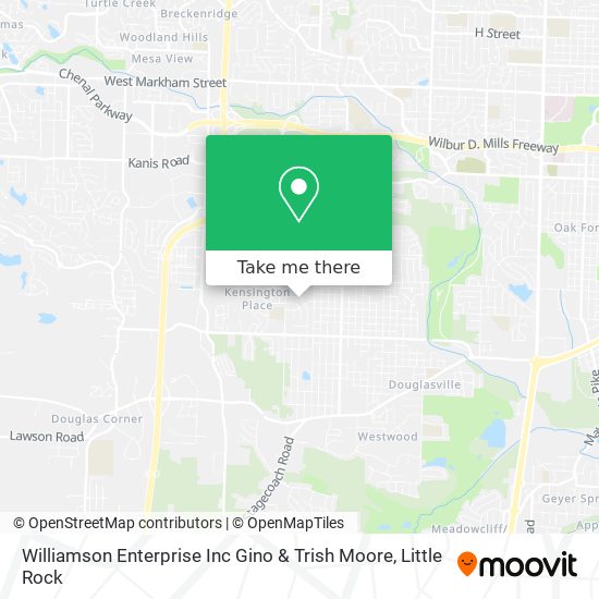 Williamson Enterprise Inc Gino & Trish Moore map