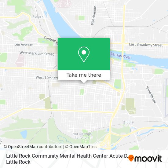 Little Rock Community Mental Health Center Acute D map