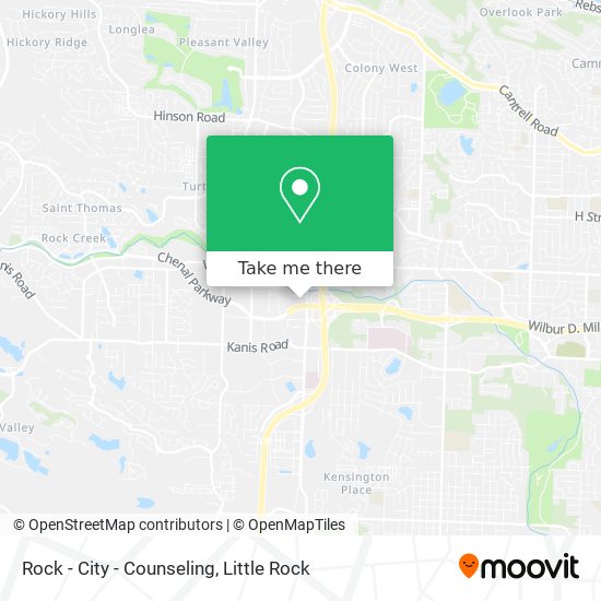 Rock - City - Counseling map