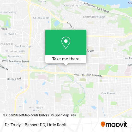 Mapa de Dr. Trudy L Bennett DC