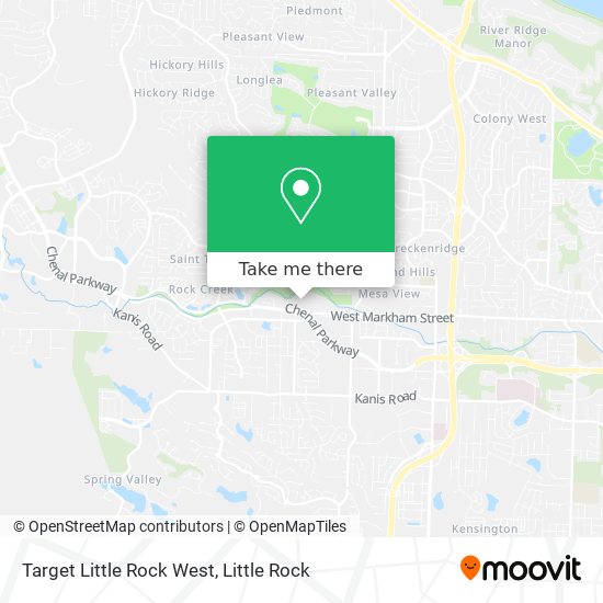 Target Little Rock West map