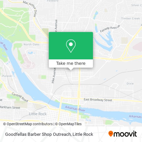 Mapa de Goodfellas Barber Shop Outreach
