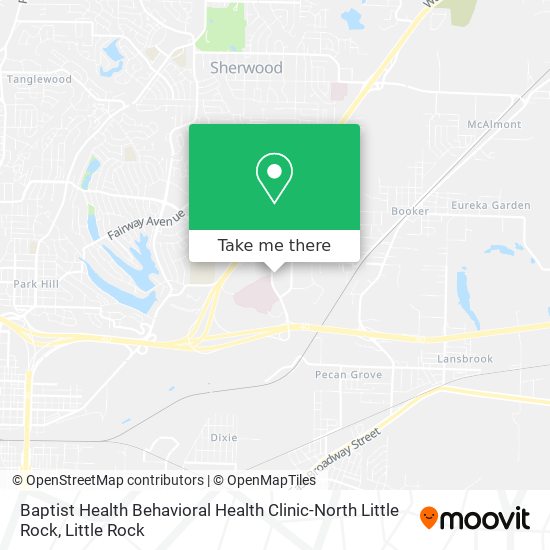 Baptist Health Behavioral Health Clinic-North Little Rock map