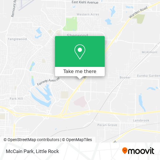 Mapa de McCain Park