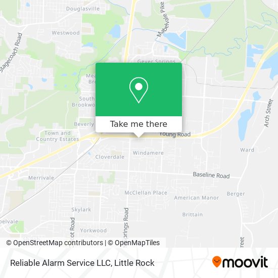 Reliable Alarm Service LLC map