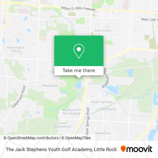Mapa de The Jack Stephens Youth Golf Academy