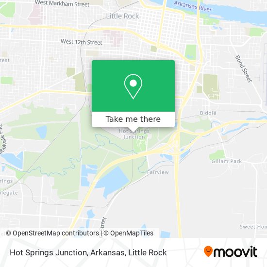 Hot Springs Junction, Arkansas map