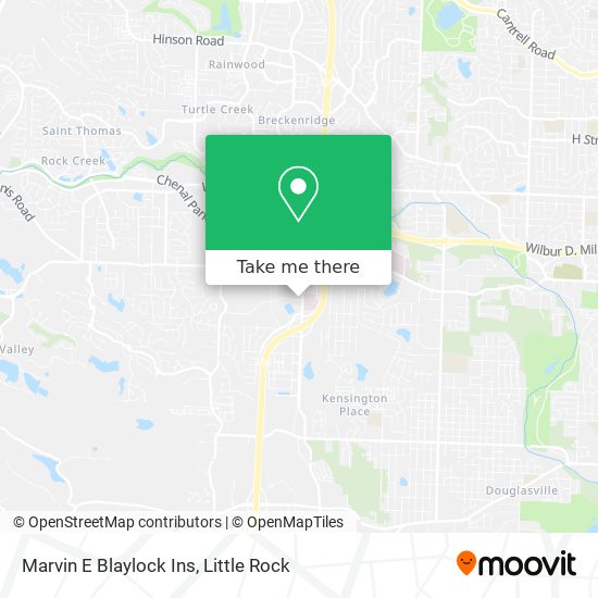 Marvin E Blaylock Ins map