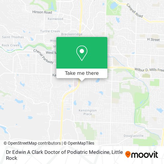 Mapa de Dr Edwin A Clark Doctor of Podiatric Medicine