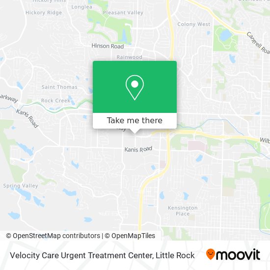 Velocity Care Urgent Treatment Center map