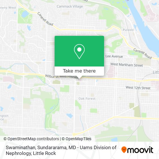 Swaminathan, Sundararama, MD - Uams Division of Nephrology map