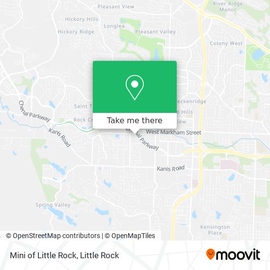 Mini of Little Rock map