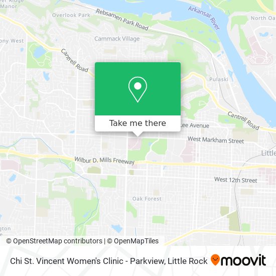 Chi St. Vincent Women's Clinic - Parkview map