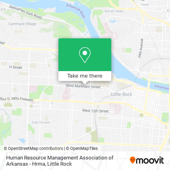 Human Resource Management Association of Arkansas - Hrma map