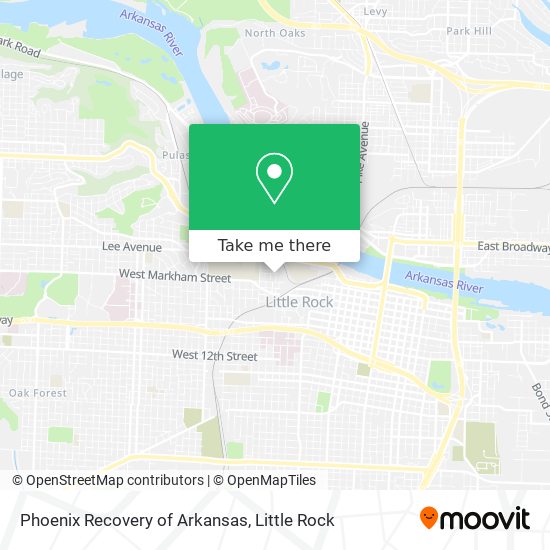 Mapa de Phoenix Recovery of Arkansas