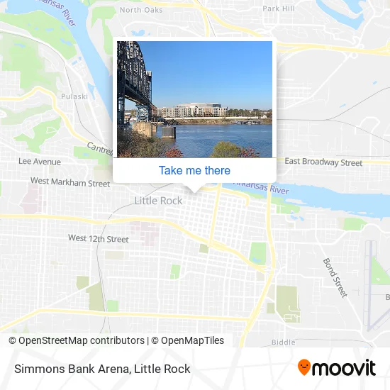 Simmons Bank Arena map